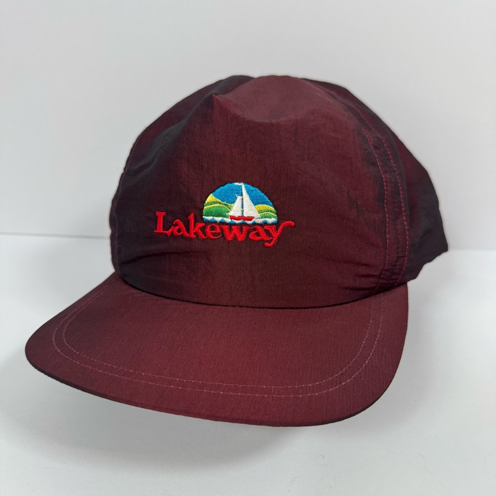 Vintage Men’s Lakeway Boat Retro Trucker Sports Hat Adjustable Strapback Nylon